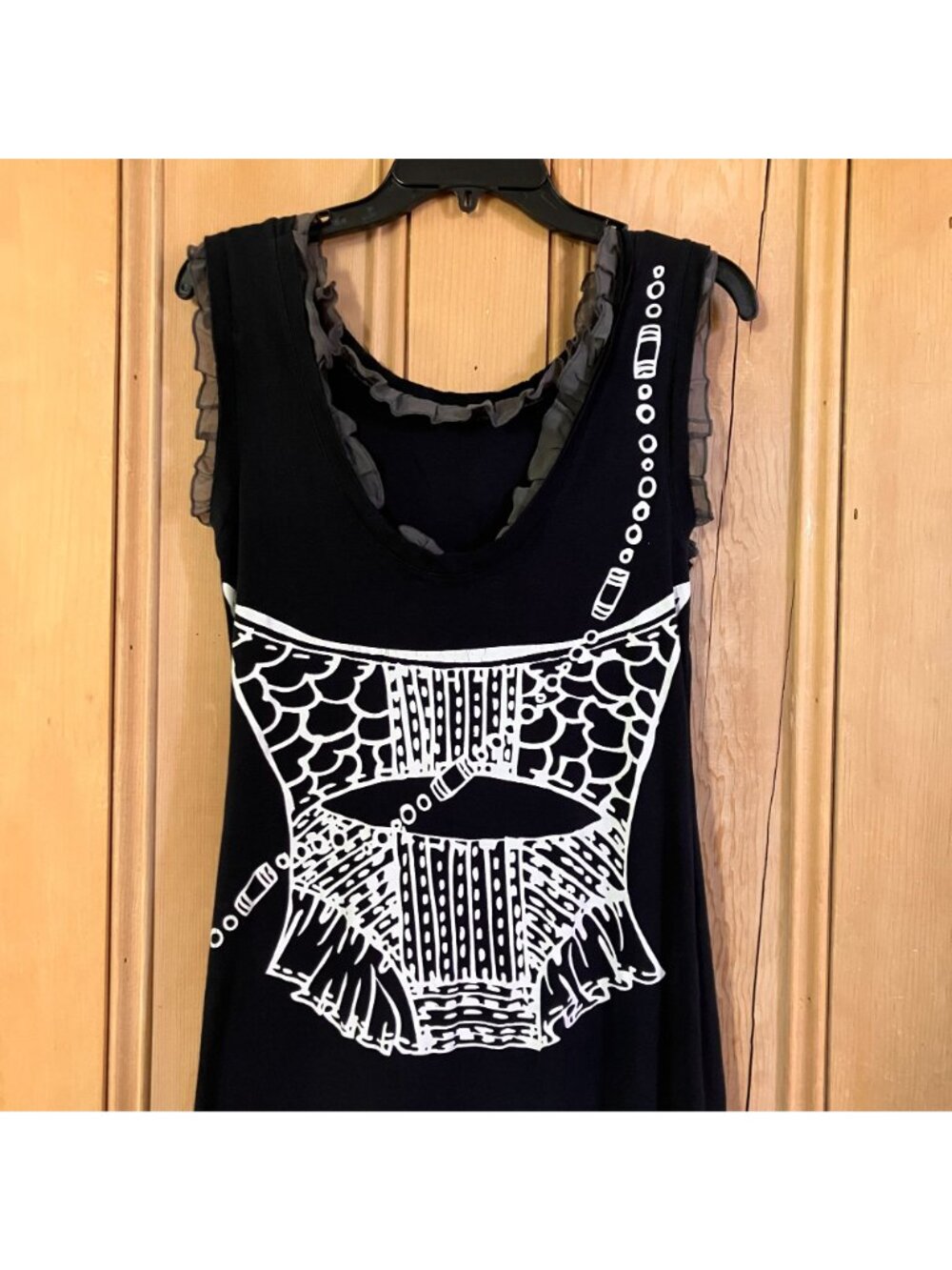 Free People Womens Dare To Dream Gaultier Print Silk Dress Small Black SP EXC - Picture 10 of 12